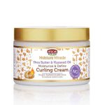 کرم موی فر بذرکتان و شی باتر آفریکن پراید African Pride Moisture Miracle Shea Butter & Flaxseed Oil Curling Cream