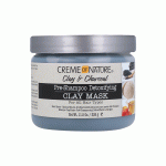 ماسک مو پری- شامپو پاکسازی ذغال کرم اف نیچر Creme of Nature Clay & Charcoal Pre-Shampoo Detoxifying Clay Mask