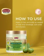 تریتمنت تقویت کننده زیتون آفریکن پراید African Pride Strengthening Treatment Olive Olive - تصویر 2
