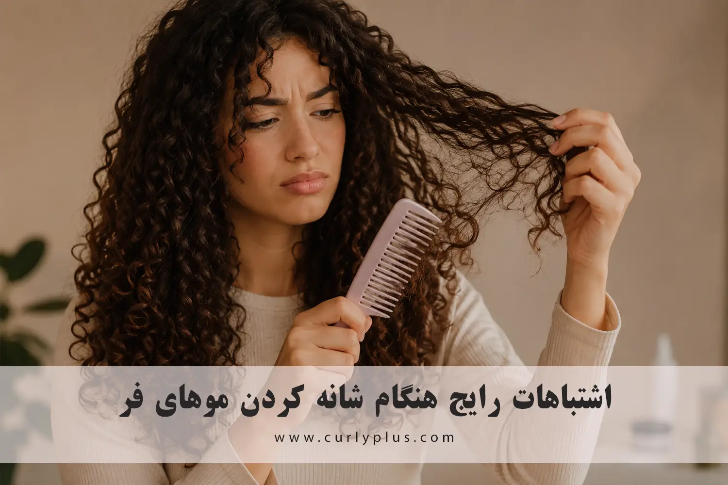 اشتباهات رایج هنگام شانه کردن موهای فر