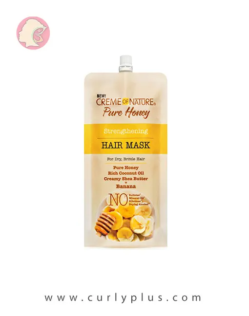 cerem of nature masque ماسک مو استحکام دهنده و مرطوب کننده کرم اف نیچر Creme of Nature Pure Honey and Strengthing Hair Masque - تصویر 1