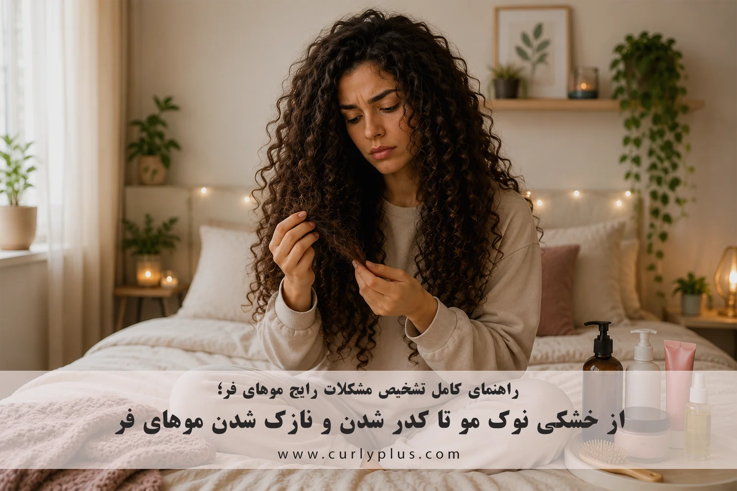 مشکلات رایج موهای فر؛ از خشکی نوک مو تا کدر شدن و نازک شدن مو